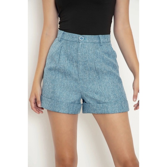 Blackmilk limited Tweed blue shorts nwt - Picture 5 of 13